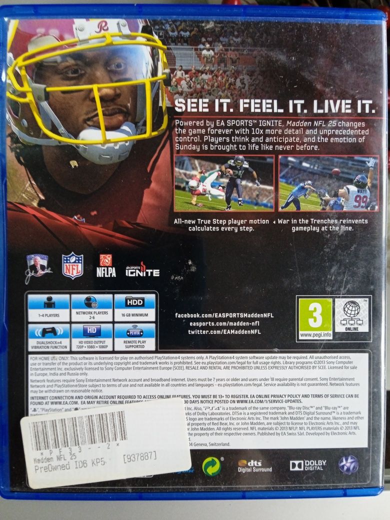 Madden 25-gra PS4-stan bdb