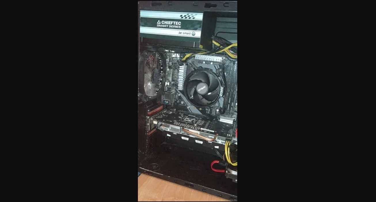 комп'ютер ryzen 5 2600x, 1060 6gb, 16 gb ddr4
