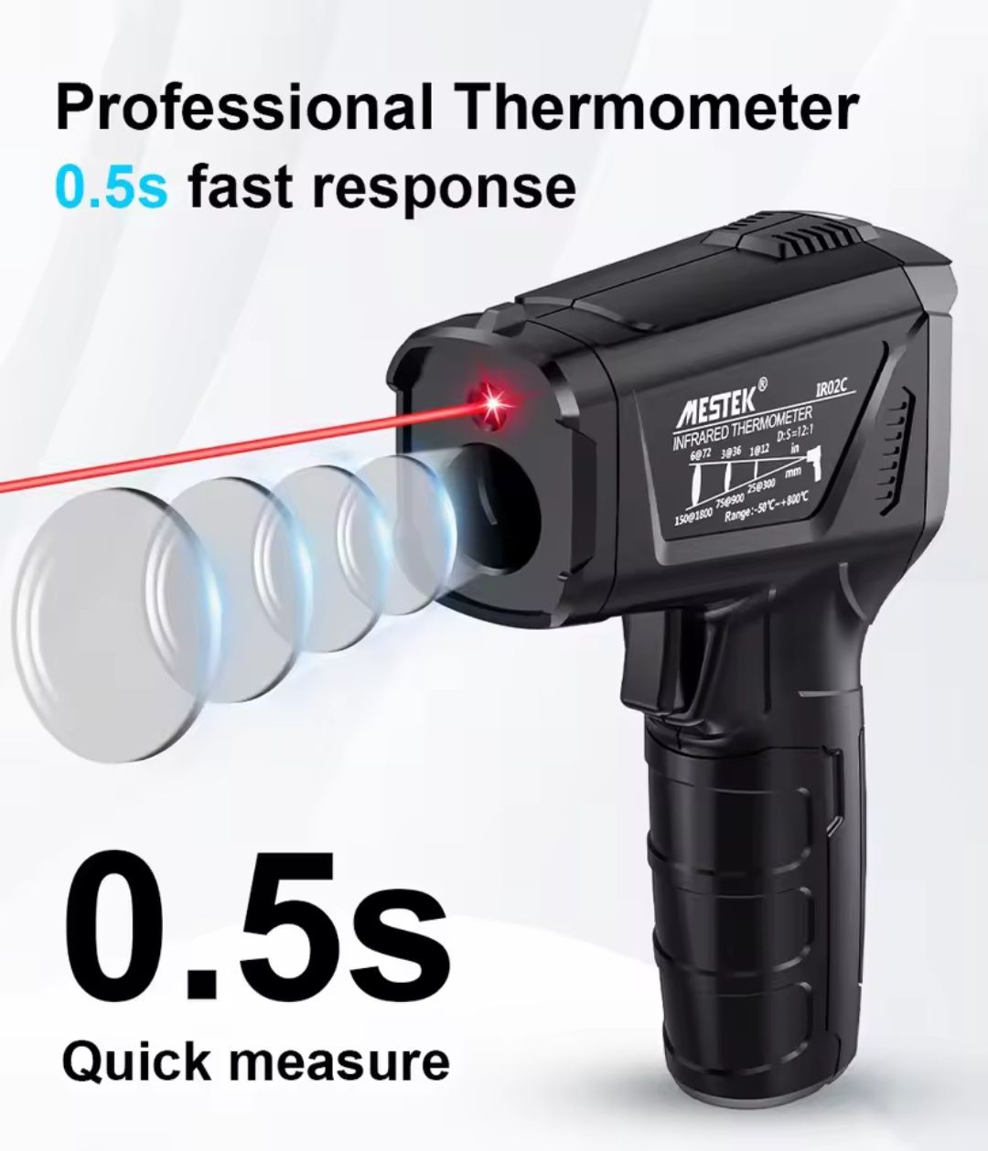 Termometr na podczerwień MESTEK IR02C 50-800C