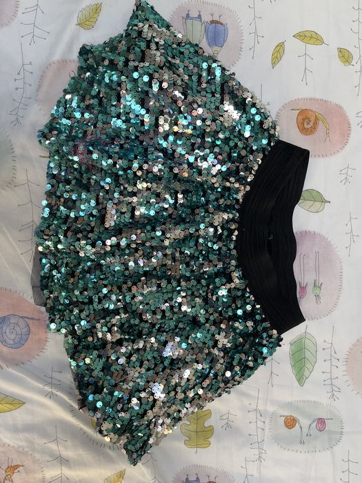 Spodniczka cekinowa dla dziewczynki 116 cm strój rybki