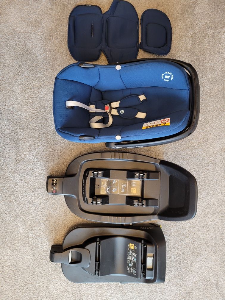 Fotelik Maxi-Cosi Tinca 45cm-75cm do 12kg i dwie stację bazowe IsoFix: