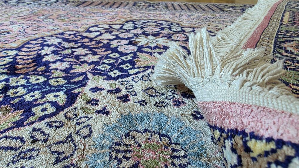 Jedwabny,ręcznie tkany dywan Ghom 280/185