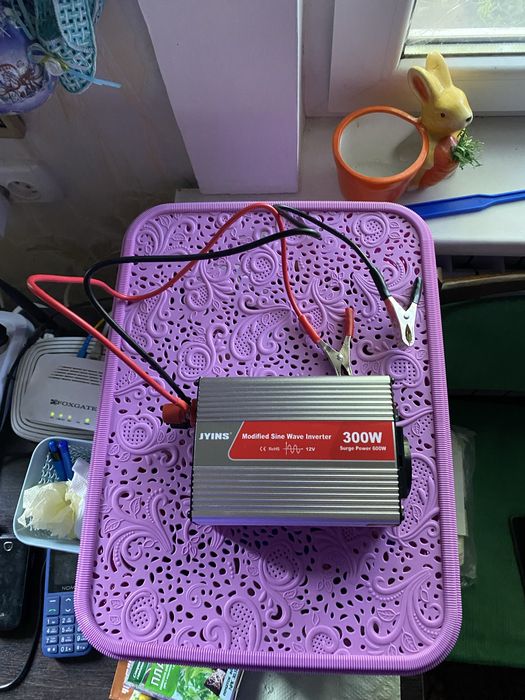 Качественный инвертор пик 600 12/220для котла и др.с Quick charge 3.0!