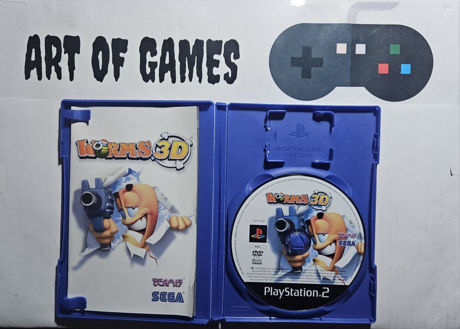 Worms 3D Komplet 3xA BDB Ps2 Playstation 2