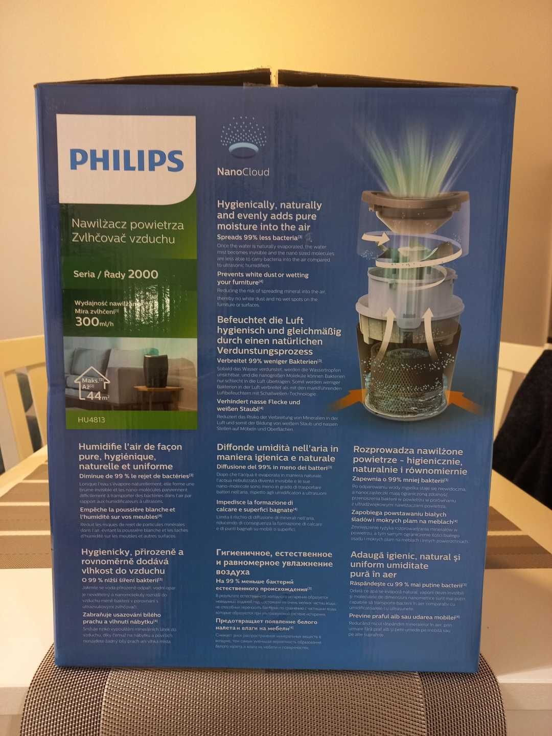 Nawilżacz ewaporacyjny PHILIPS HU4813/10 - używany 1 sezon