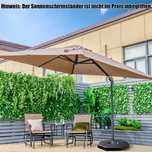 Parasol tarasowy 3m z obrotem 360° kawowy/brąz