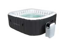 HYDRO STAR spa ogrodowe jacuzzi basen MALAGA SZARY kwadratowy