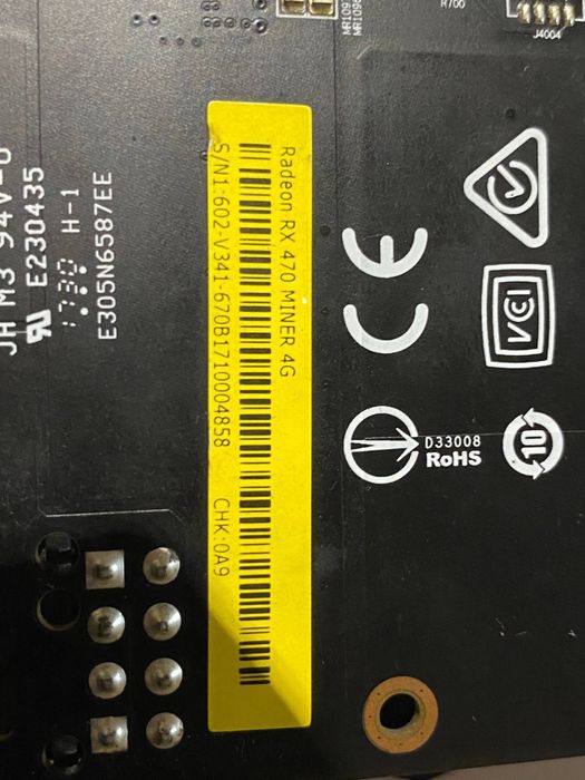 Видеокарта RX 470 MINER 4Gb