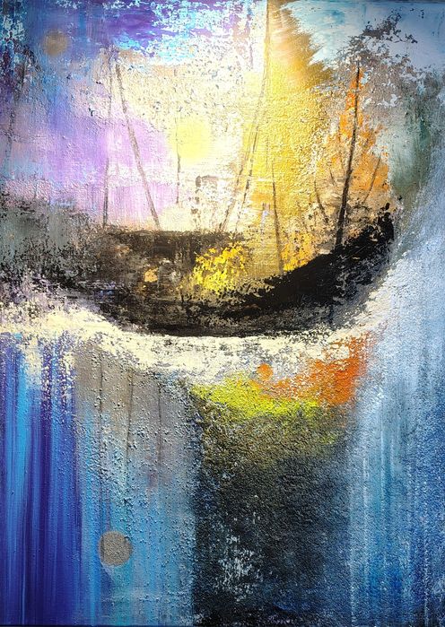 Statek nadziei obraz na płótnie