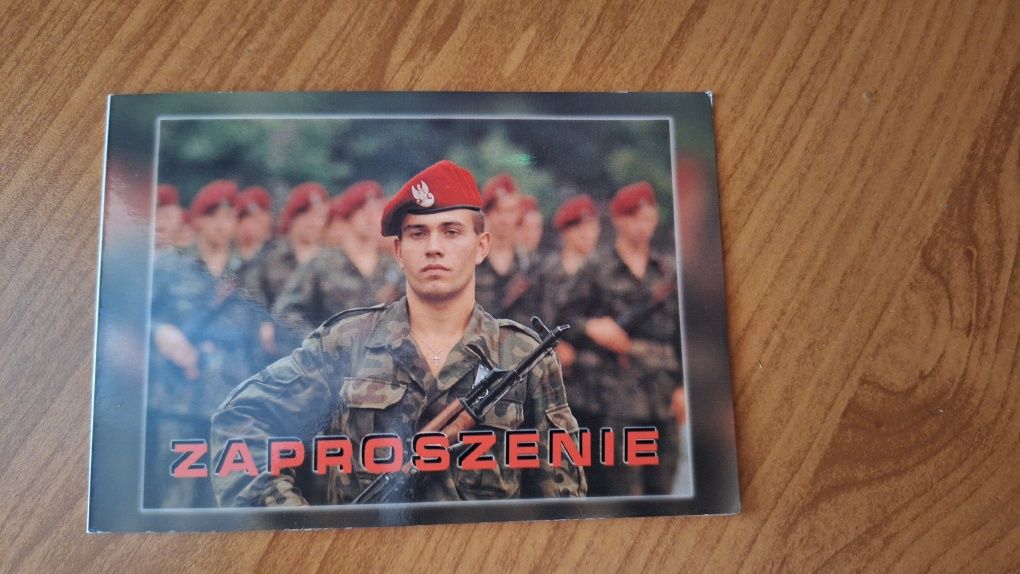 Zaproszenie na przysięgę Żandarmeria Wojskowa