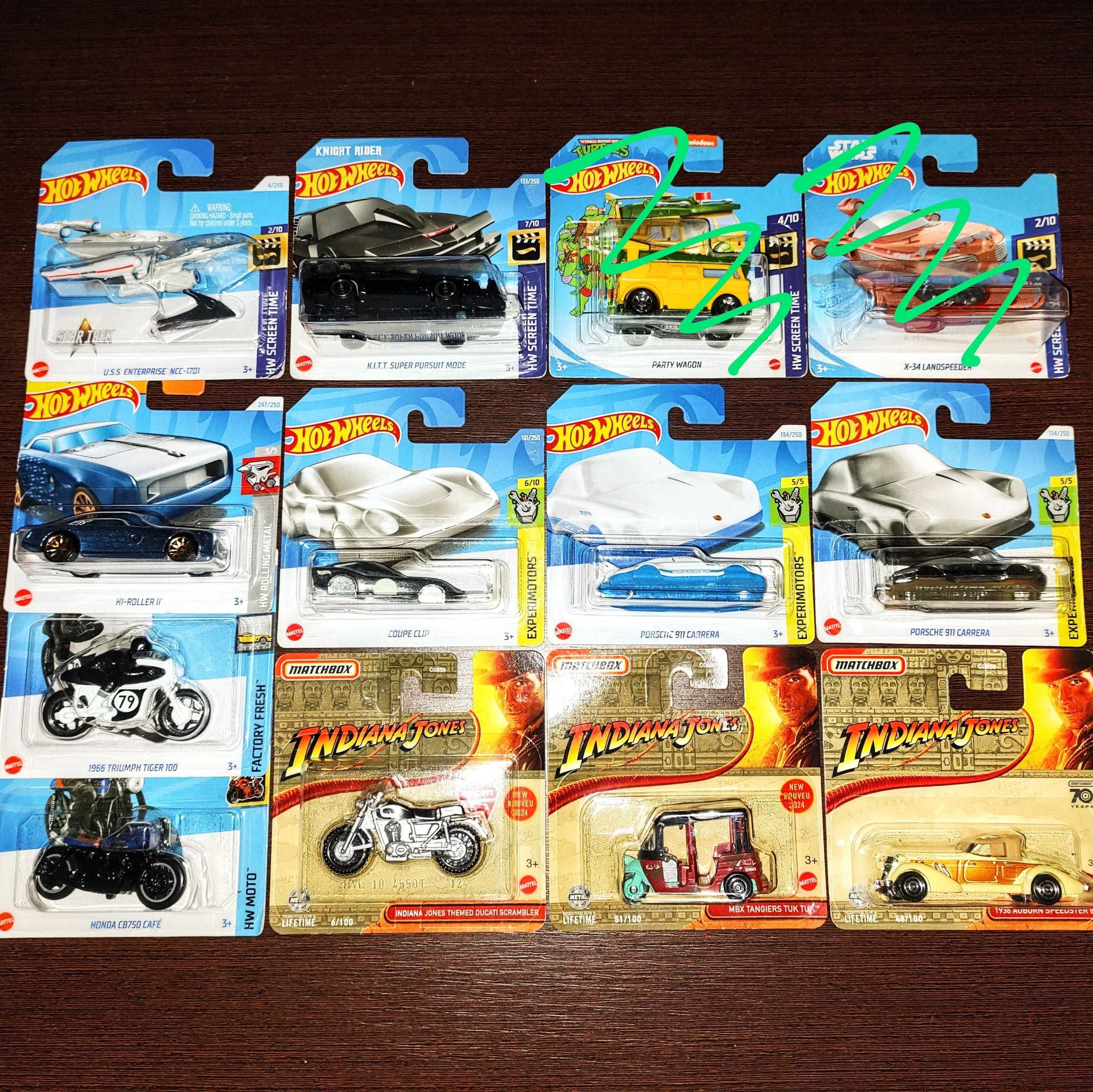 Movie Treasure Hunt Hot Wheels Matchbox нові колекційні моделі