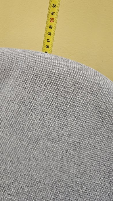 Krzesla tapicerowane szare 3 szt