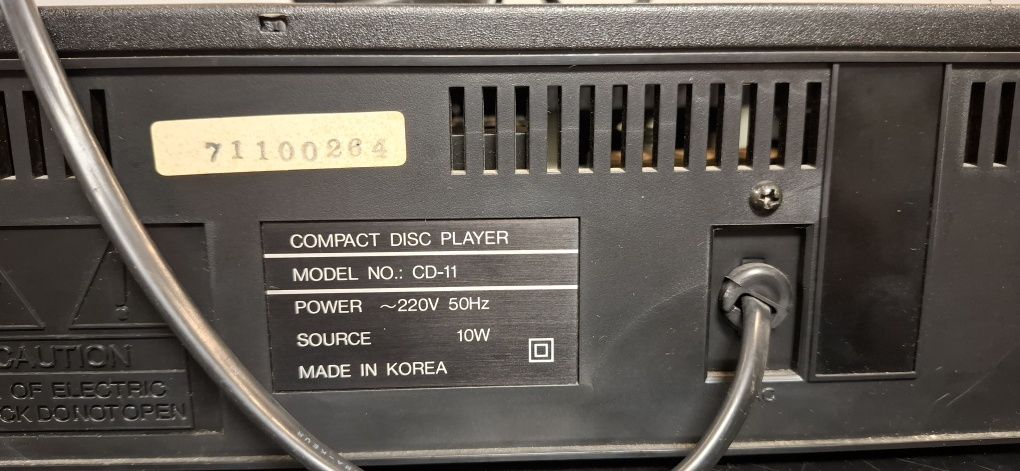 Odtwarzacz CD Samsung CD-11. Unikat! Stan Bdb! Made in Korea