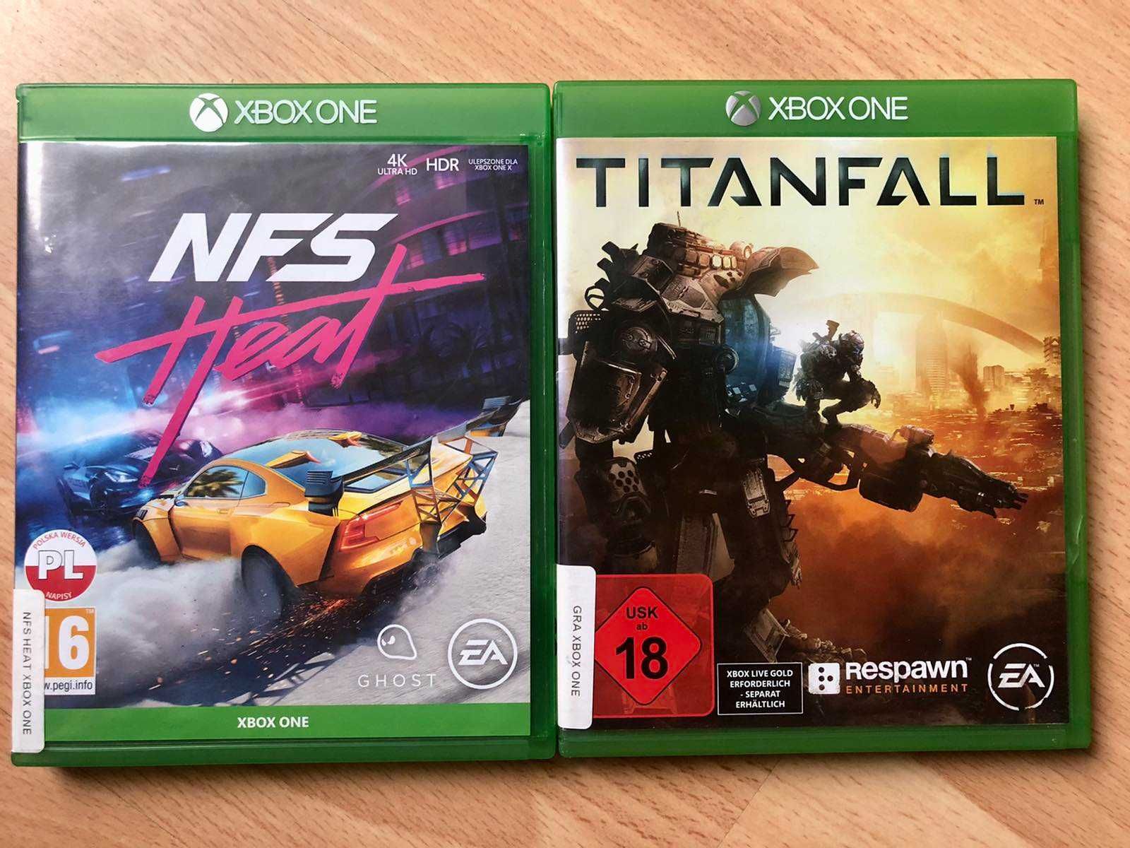 Gry xbox one nfs i titanfall