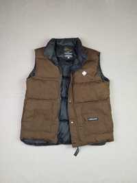 Vintage Canada Goose Down Puffer Vest puchowa kamizelka brązowa