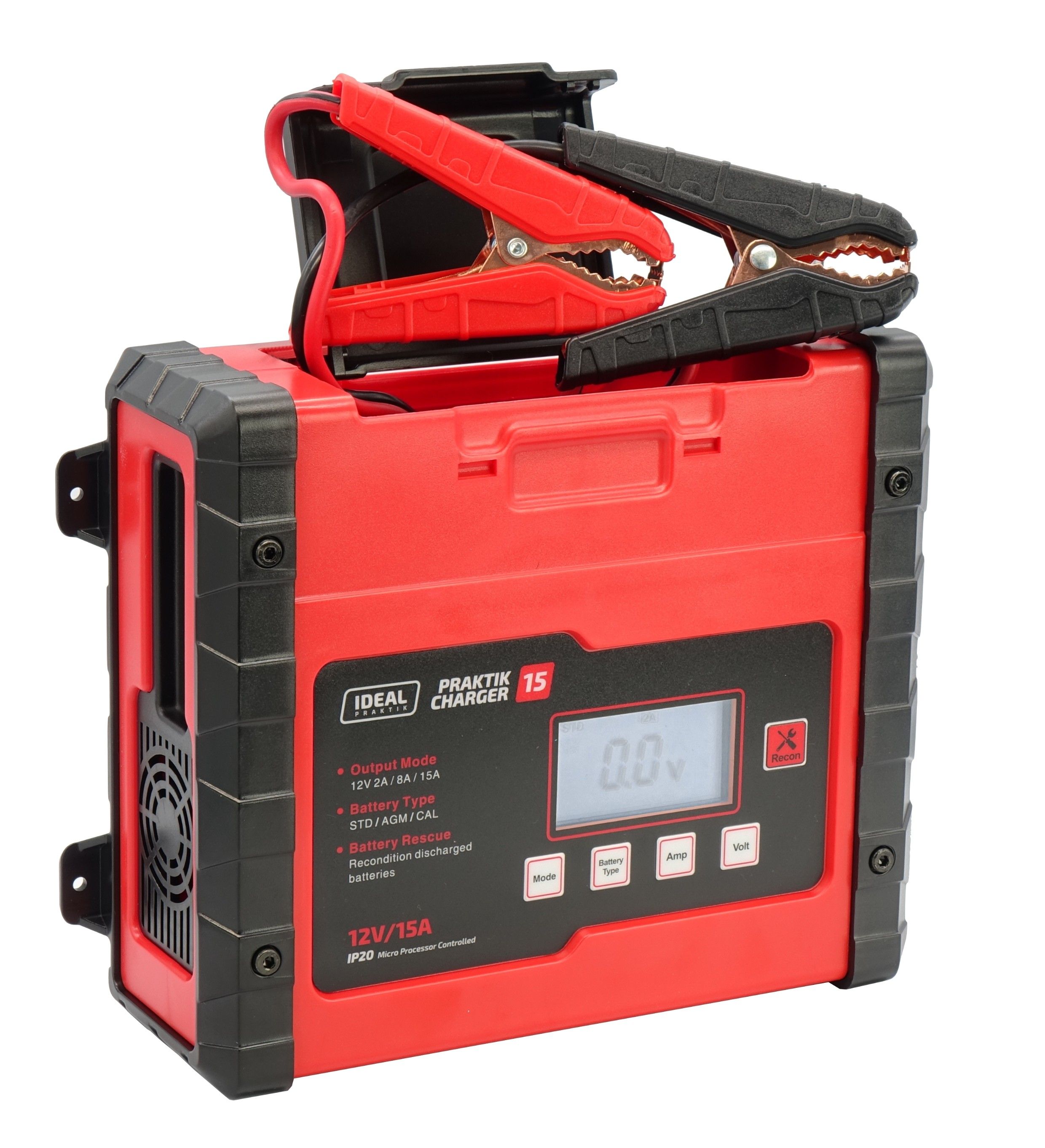 prostownik ideal  praktik charger 15 lcd 12v automatyczny gel WET AGM