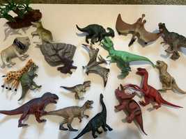 Figurki dinozaury 13 sztuk plus zwierzęta dżungla 3 sztuki