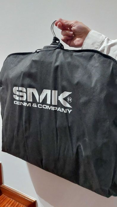 Fato Preto Acetinado SMK para Homem