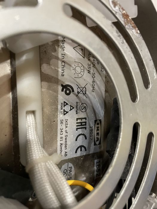 Candeiro de teto com 5 focos IKEA