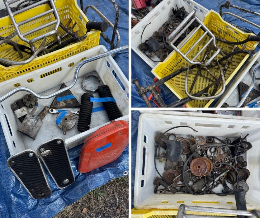Duży Zestaw czesci Jawa, Simson, Komar, Fiat 126p 125p