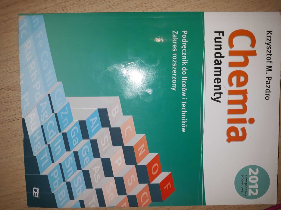 NOWY Chemia Fundamenty Pazdro podręcznik poziom rozszerzony do chemii