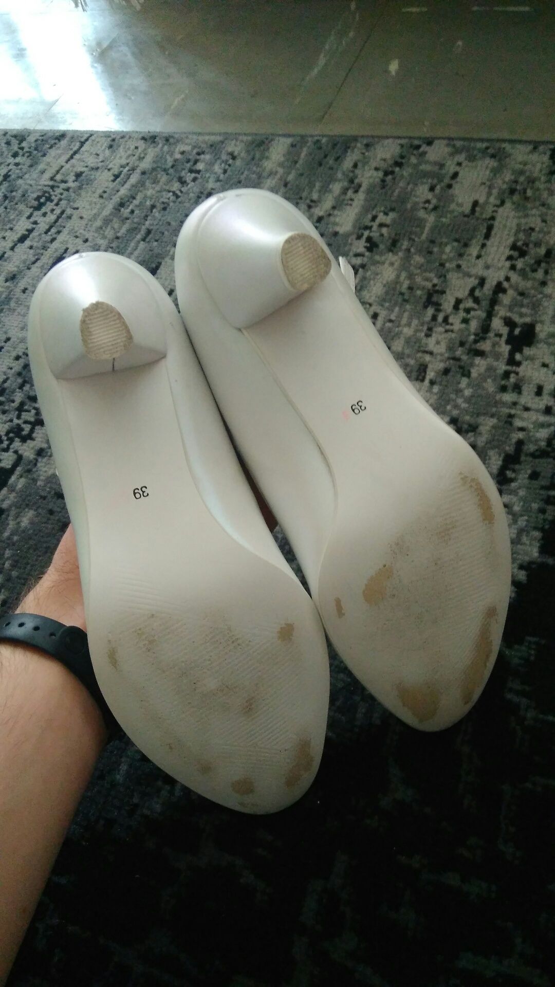 Buty ślubne Graf shoes rozmiar 39,5 czółenka perłowa biel