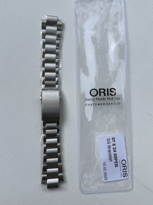 Браслет Oris оригінал стальной 24мм  чоловічий Швейцарія Оріс годинник