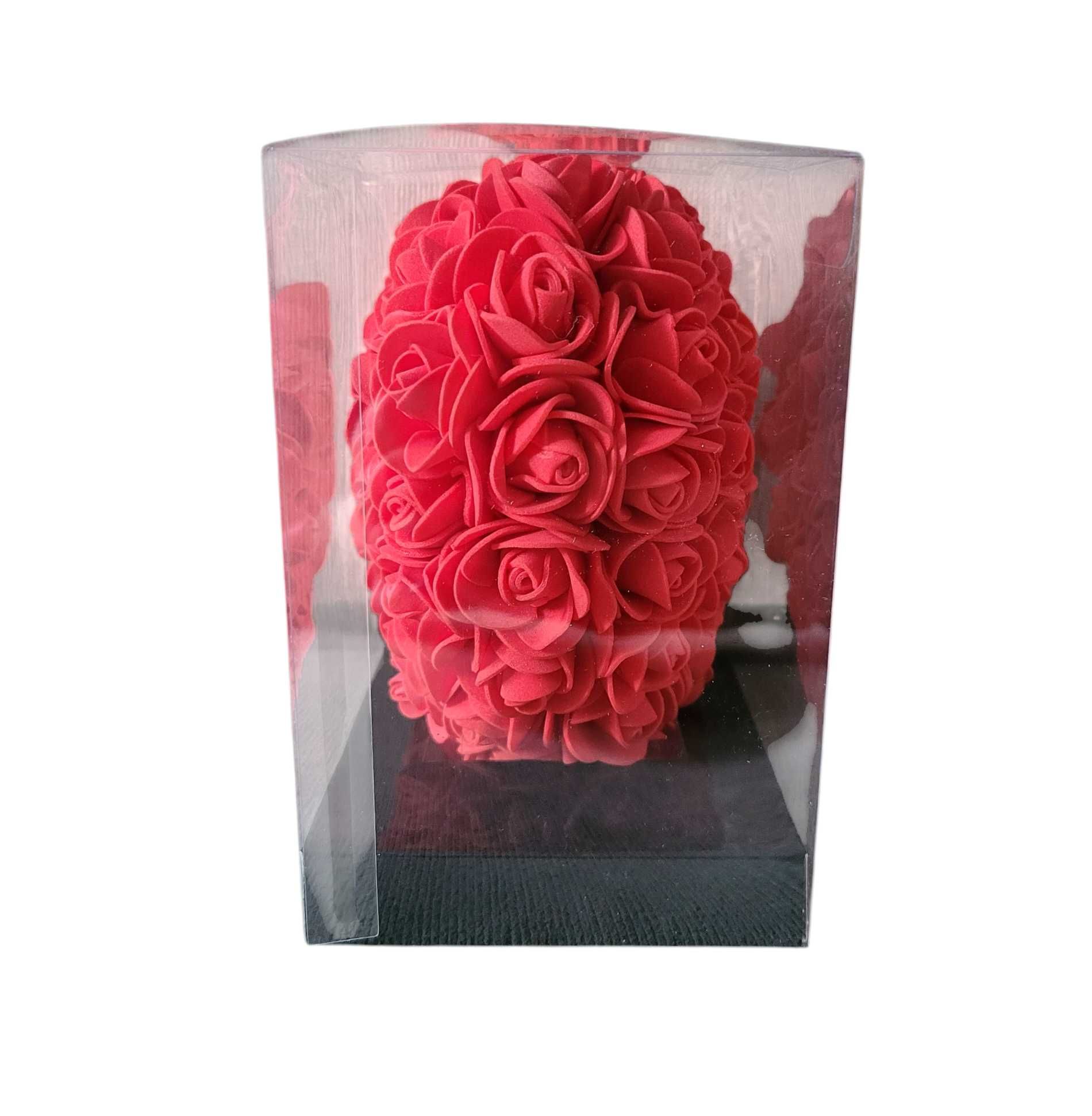 Serce z płatków róż 15 cm prezent w pudełku #527