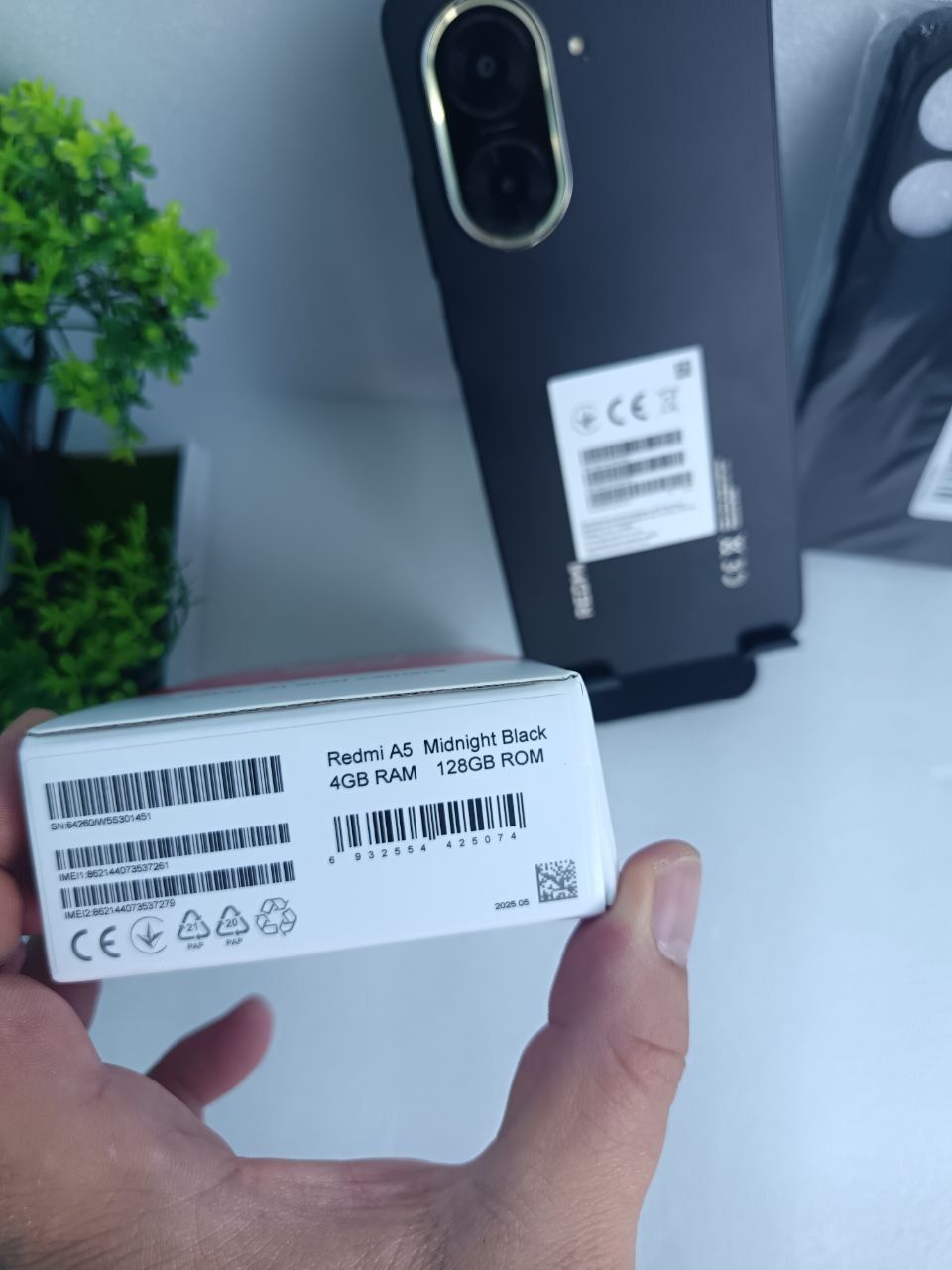 4/128GB, новый Xiaomi redmi a5, телефон+чехол