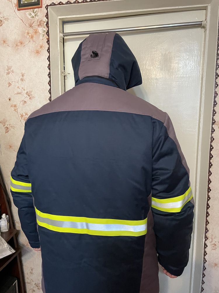 Термокуртка з світловідбиваючими елементами, робоча куртка, спец одяг