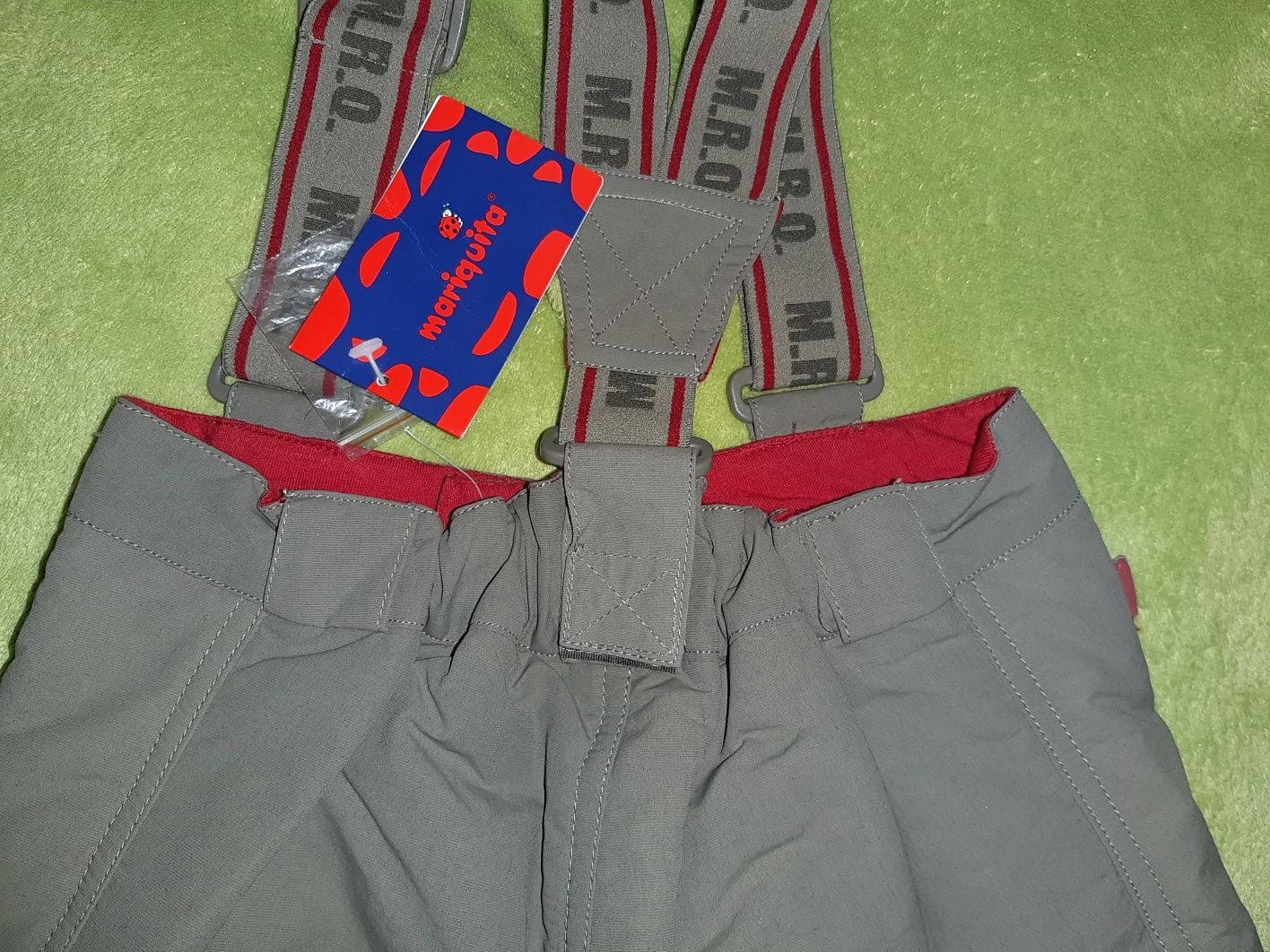 Nowe Spodnie ocieplane z szelkami Mariquita 92