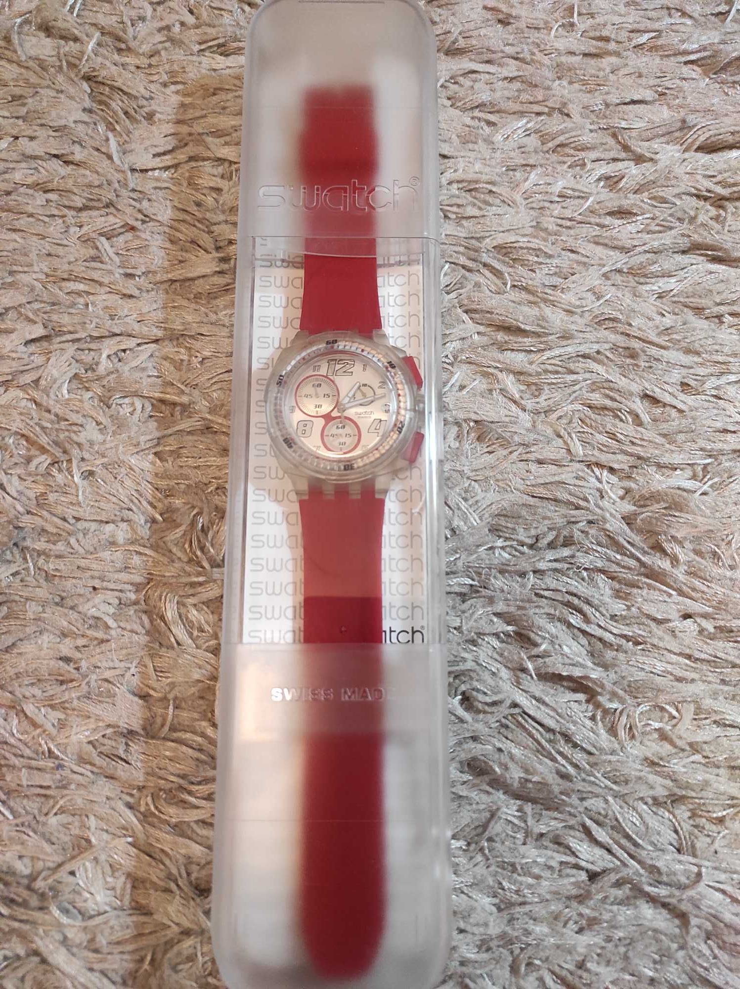 Relógio vermelho Swatch