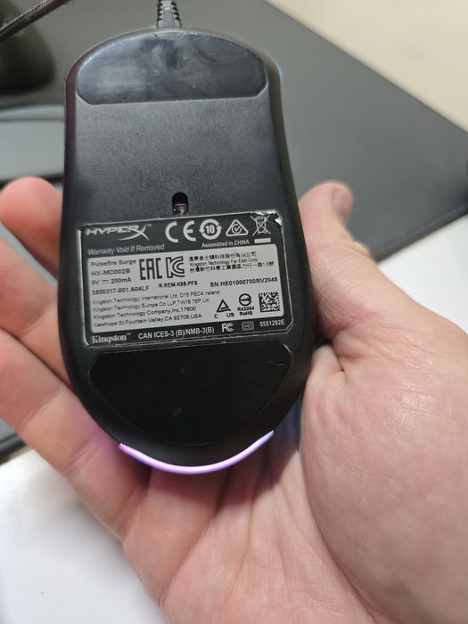 Клавіатура Logitech Prodigy g213 + Hyperx Pulsefire Surge мишка