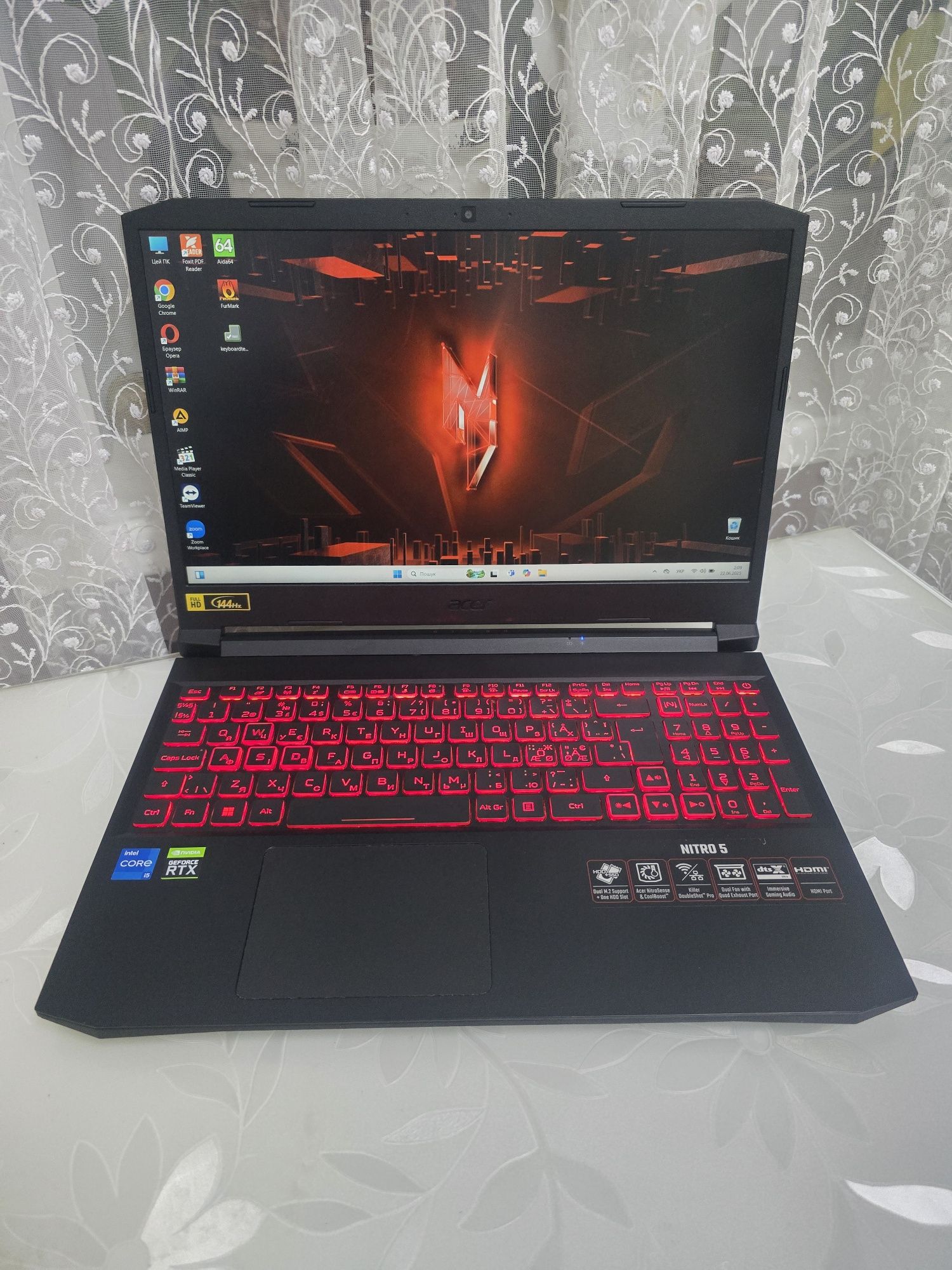 Acer Nitro 5/144Hz/i5-11400H×12CPU/RTX 3050/RAM:16GB/SSD:512GB