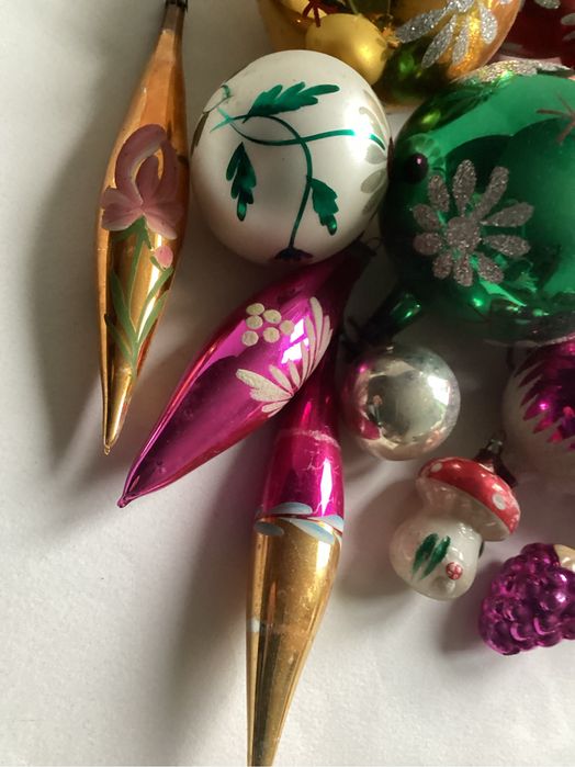 Bombki choinkowy z lat PRL Vintage