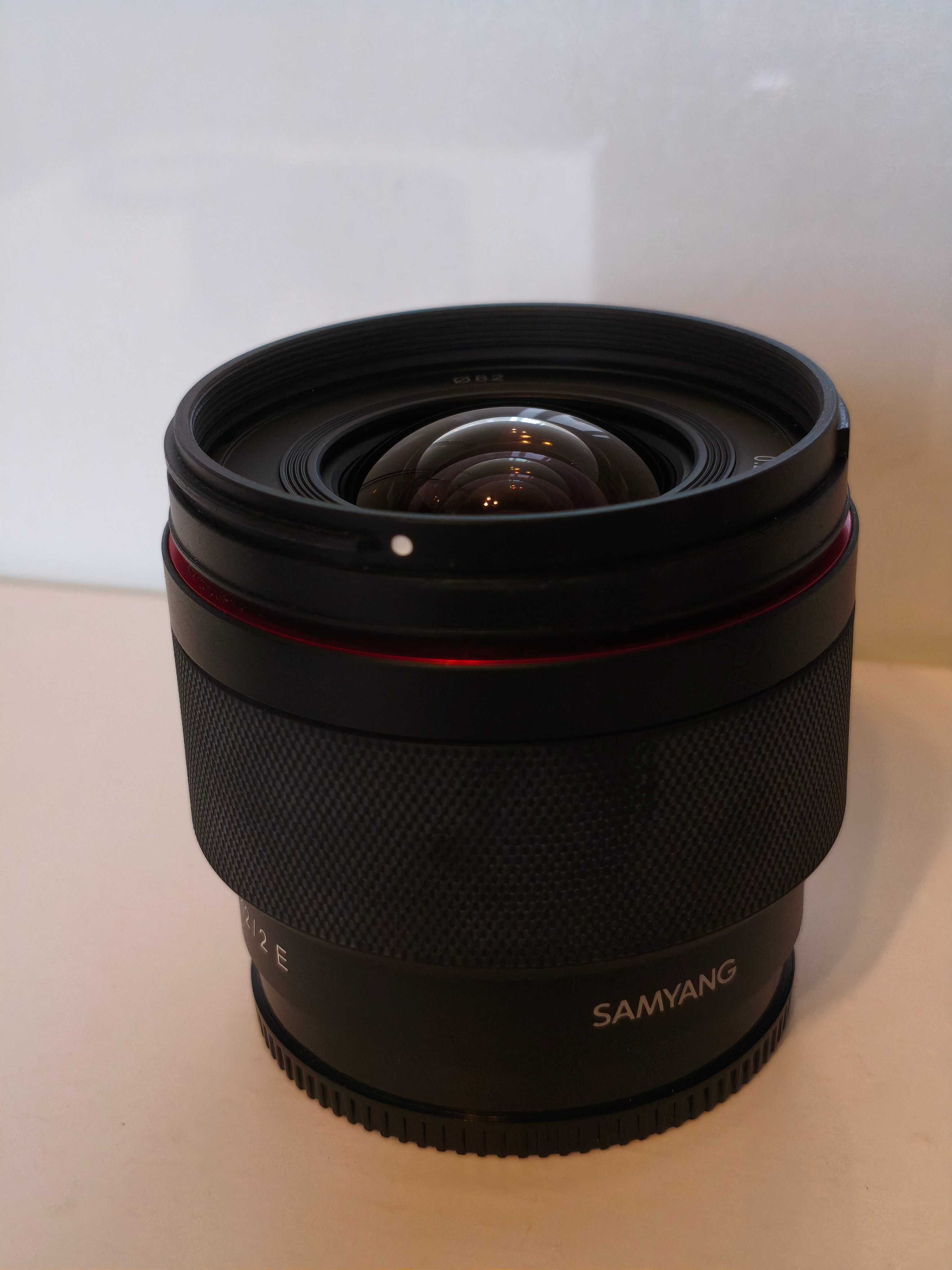 Obiektyw Samyang AF 12 mm f/2.0 E (Sony E), stan bdb+, szkła idealny