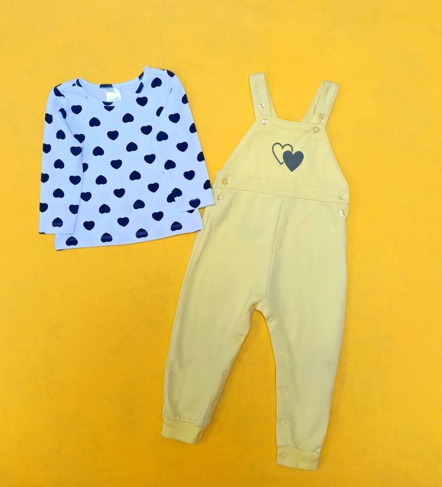 Набір одягу для дівчинки 9-12 міс. (74-80 см). Ціна за набір.