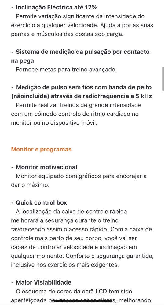 Passadeira de Correr BH RC02W