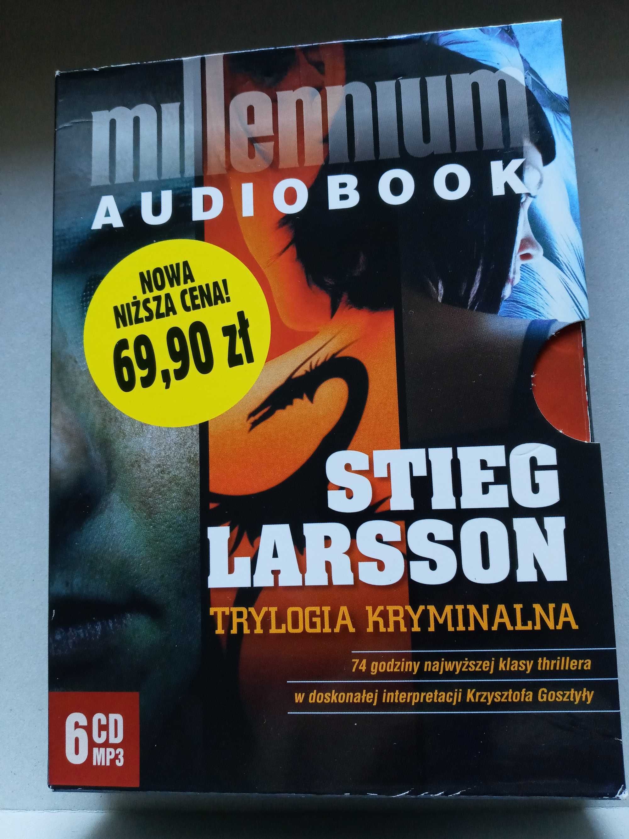 Stieg Larsson "Millenium" audiobook 6 x cd mp3