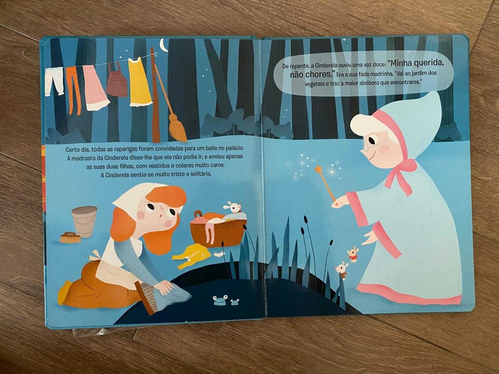 Livro Cinderela com fantoches de dedo