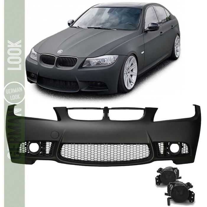 Para-choque frontal PackM BMW Série3 E90/E91 LCI 08a11+faróis nevoeiro