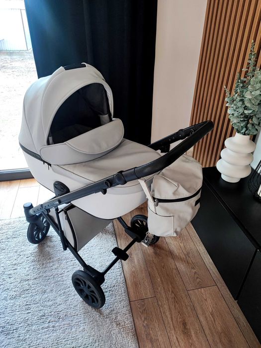 Wózek 2w1 Anex E Type+ torba plecak+ akcesoria Szary, czarny stelaż