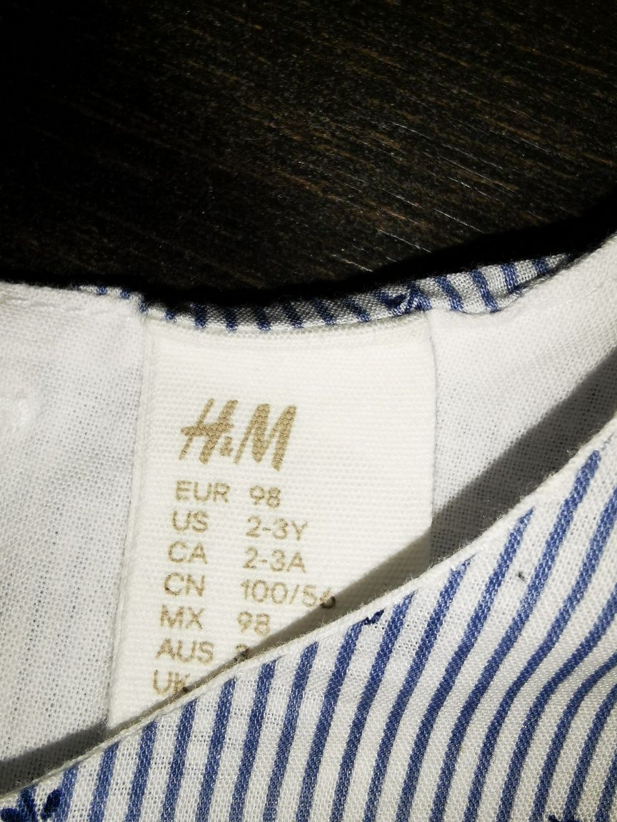 Sukienki letnie przewiewne rozmiar 104 H&M