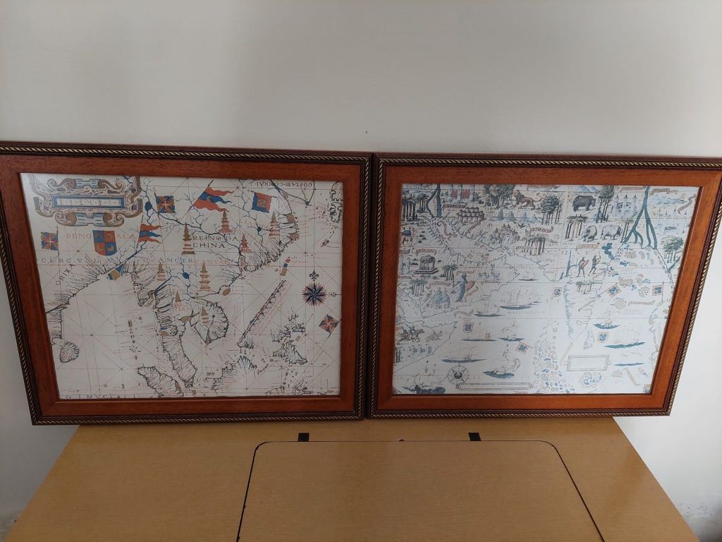 Quadros com mapa