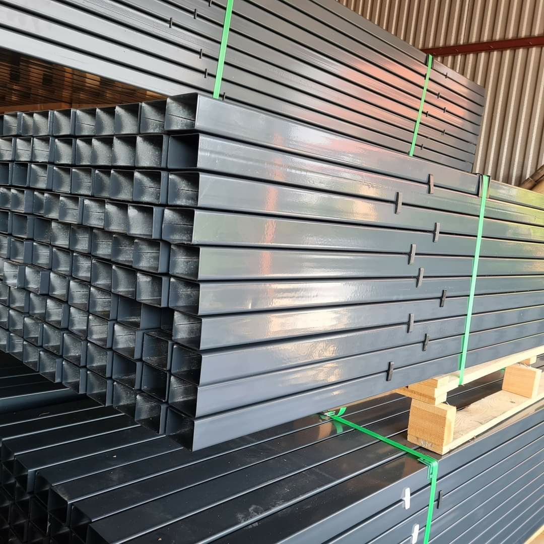 Słupki metalowe do paneli 60x40mm H 230cm,panele ogrodzeniowe 3D 153cm