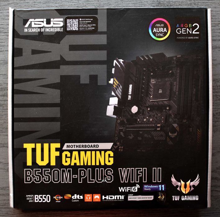Zestaw / Asus TUF B550M + Ryzen 5600 Bez pamięci RAM
