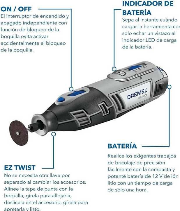 Szlifierka Wielofunkcyjna Dremel 8220 Platinum Edition Akumulatorowa