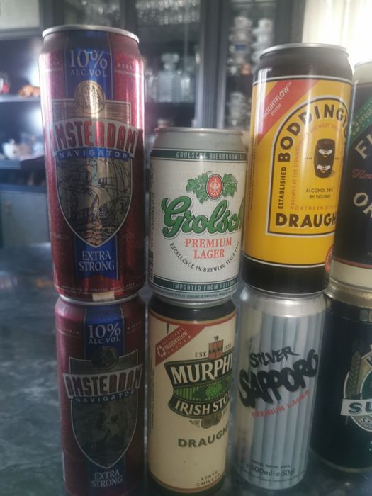 Latas de cerveja Coleção