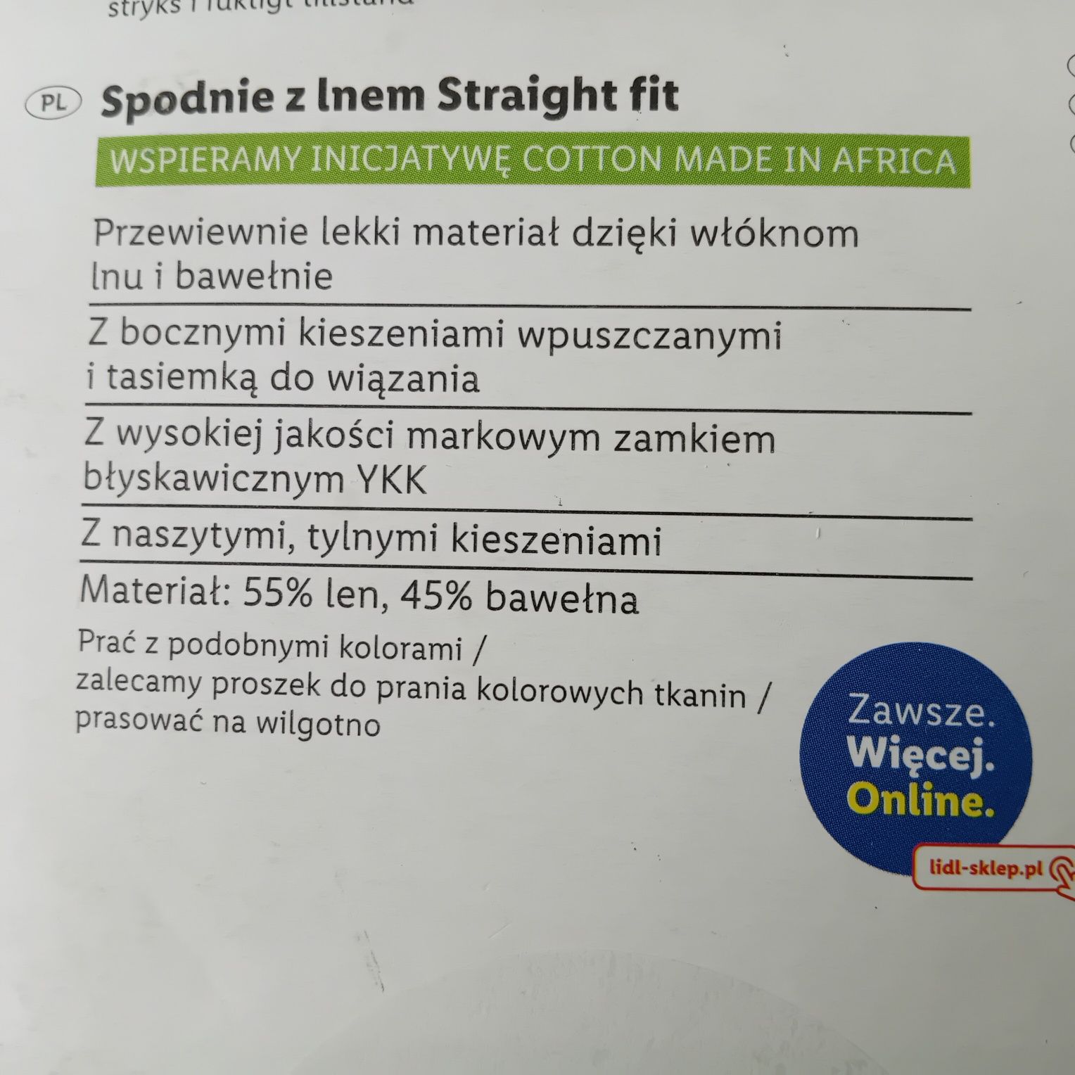 Spodnie Len Bawełna  Nowe