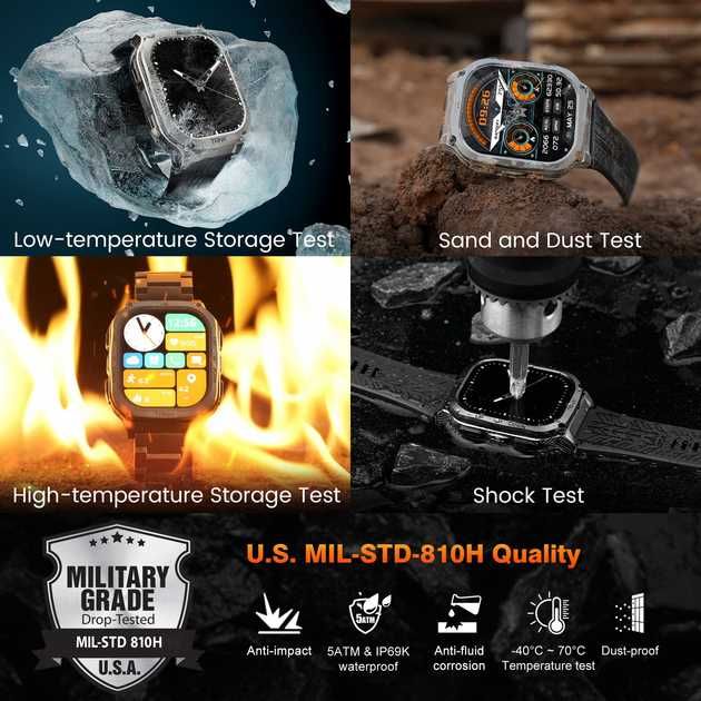 Розумний тактичний Смарт-годинник Kospet Tank M3 Ultra/ Смарт часы GPS